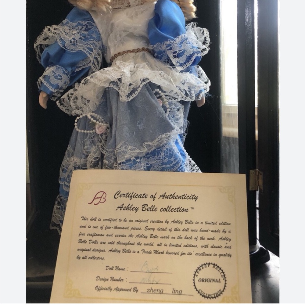 Blue and White Porcelain Doll